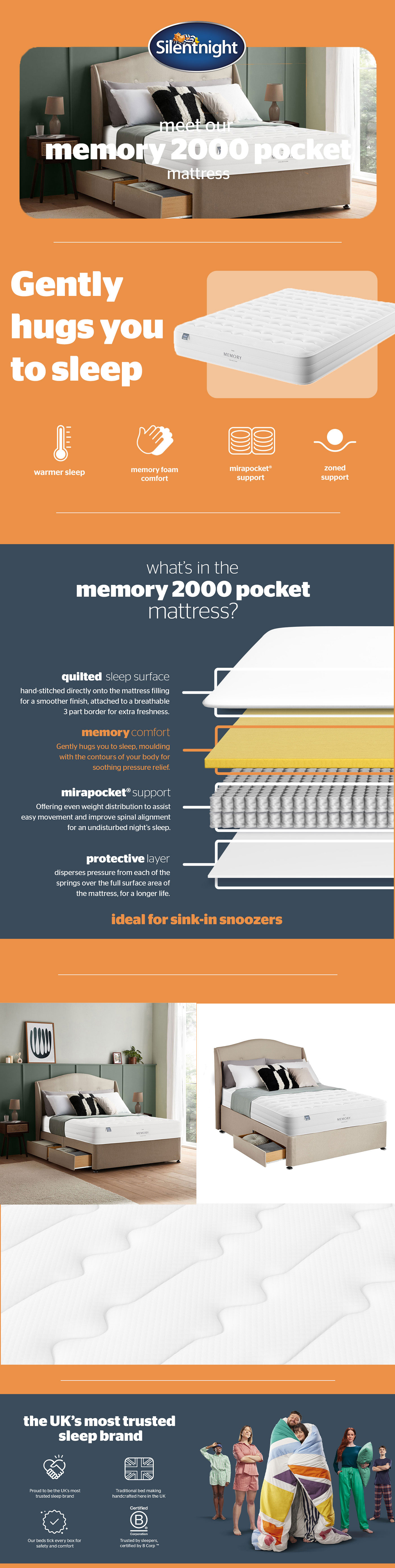 Silentnight Memory 2000 Pocket