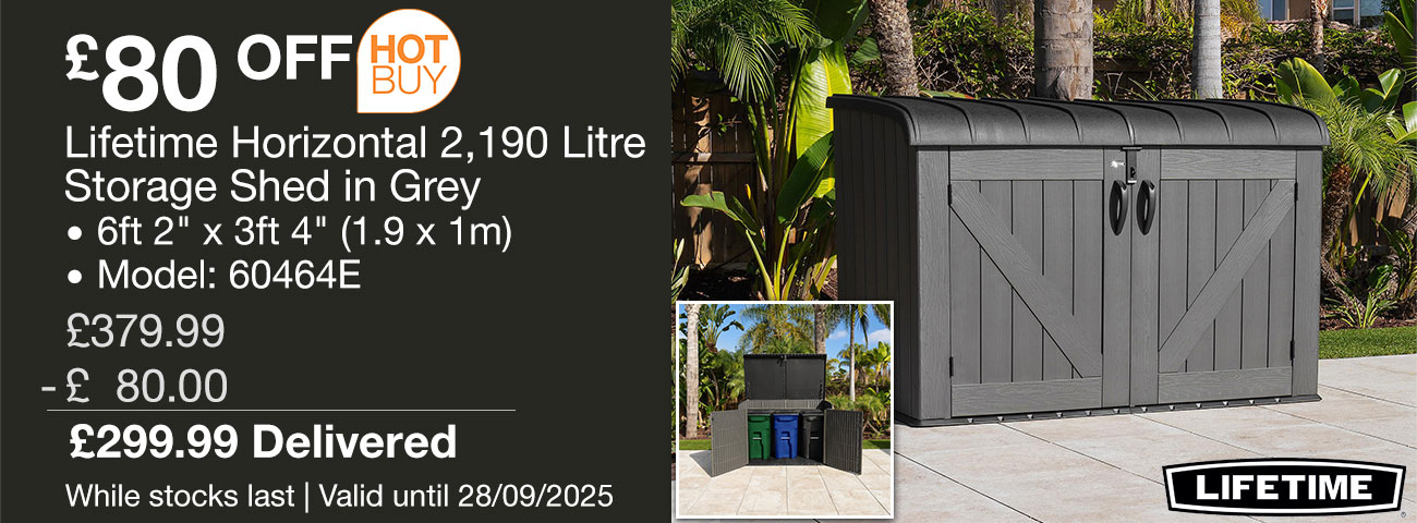 lifetime horizontal storage shed