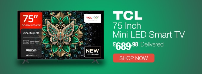 TCL 75C6K 75 Inch Mini LED Smart TV