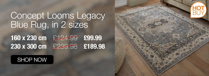 Concept Looms Legacy Blue Rug in 2 sizes