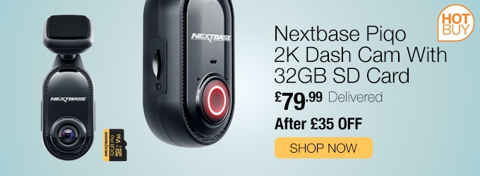 Nextbase Piqo 2K Dash Cam With 32GB SD Card