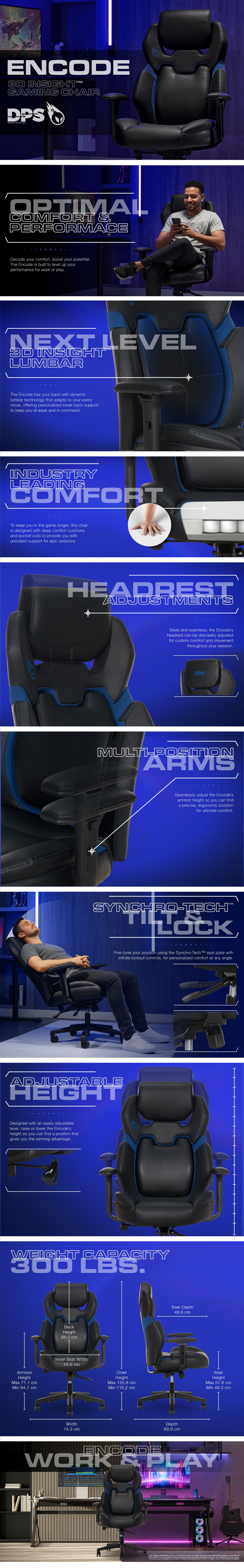DPS Encode 3D Insight Gaming Chair