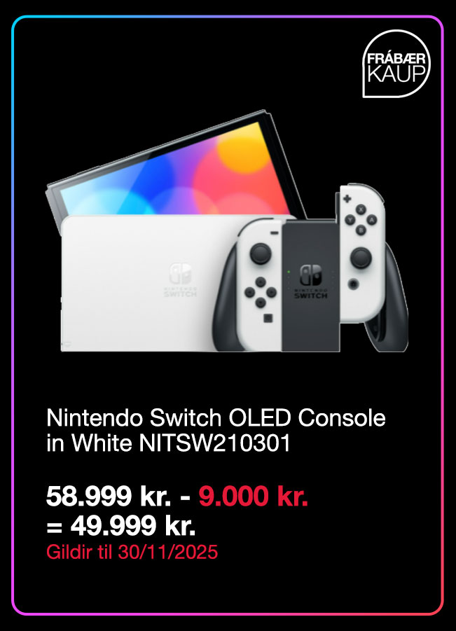 Nintendo Switch OLED Console in White NITSW210301