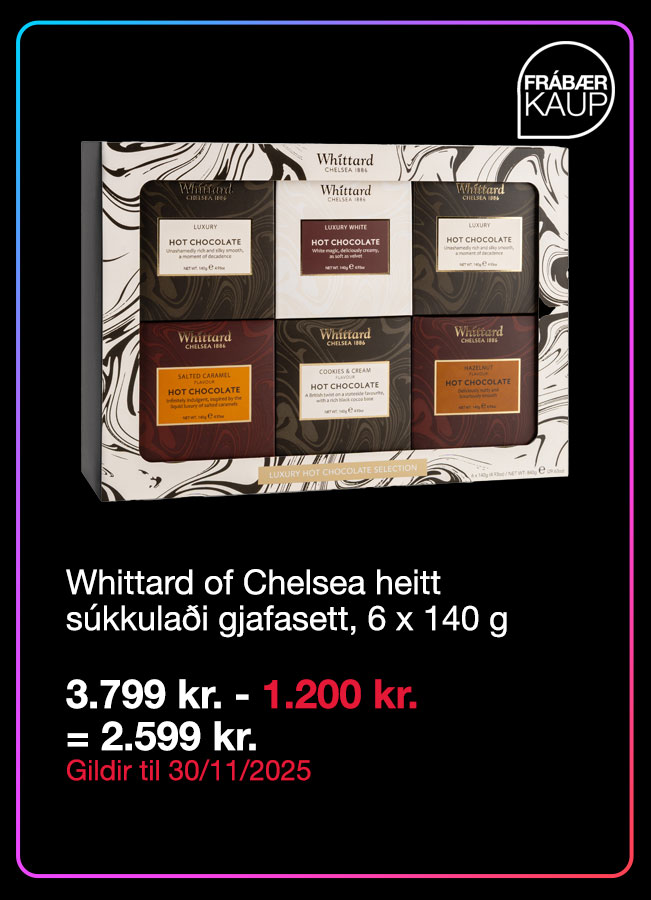 Whittard of Chelsea heitt s&uacute;kkula&eth;i gjafasett, 6 x 140 g
