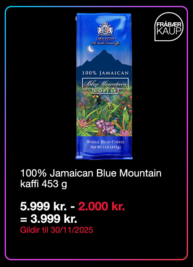 100% Jamaican Blue Mountain kaffi 453 g