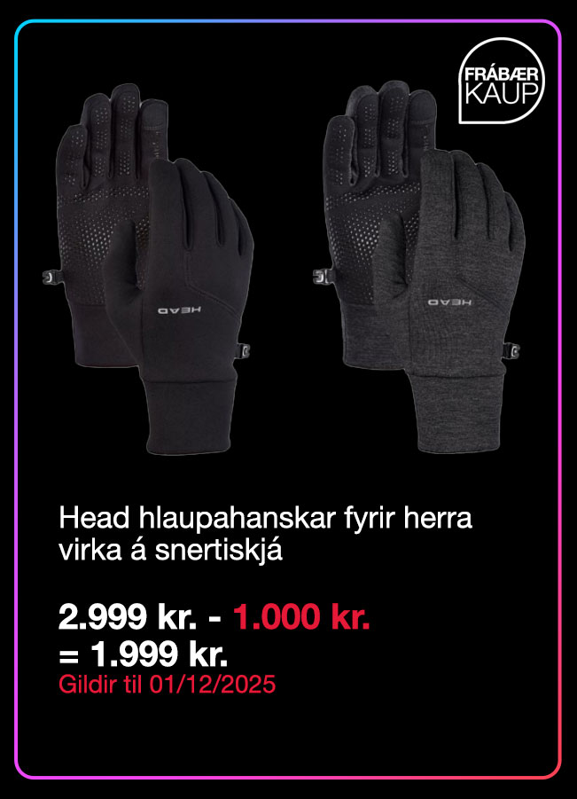 Head hlaupahanskar fyrir herra, virka &aacute; snertiskj&aacute;