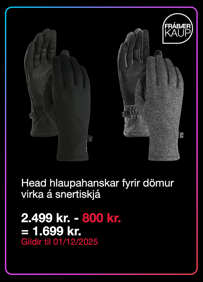 Head hlaupahanskar fyrir d&ouml;mur, virka &aacute; snertiskj&aacute;