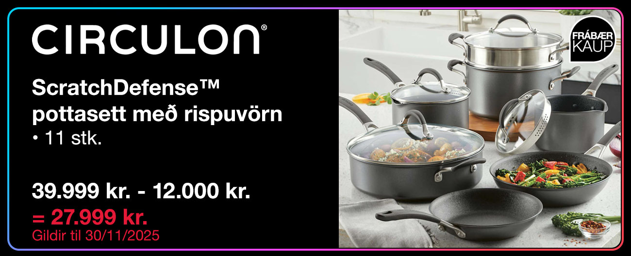 Circulon ScratchDefense™ pottasett með rispuvörn 11 stk.