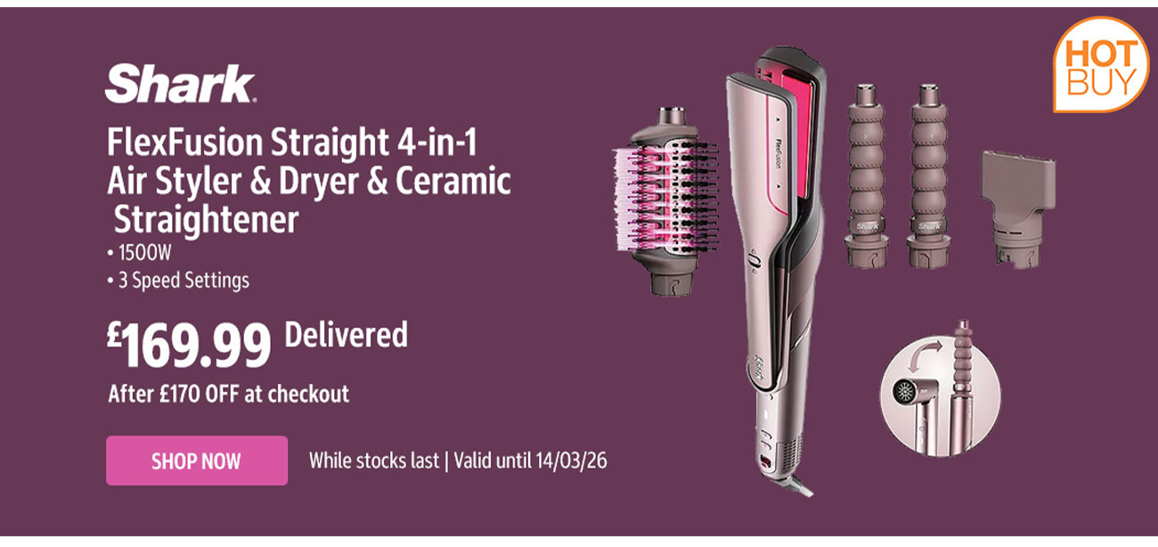 shark flexfusion styler dryer straightener