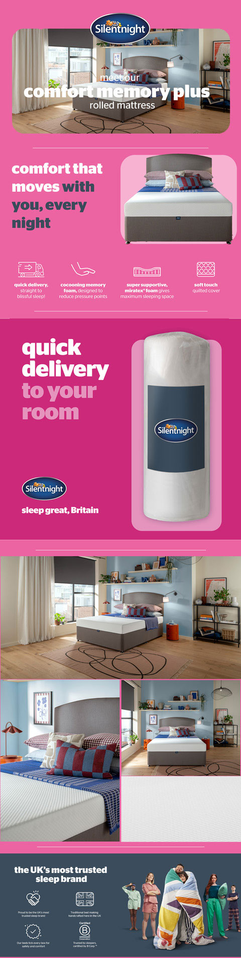 Silent Night Comfort Memory Plus