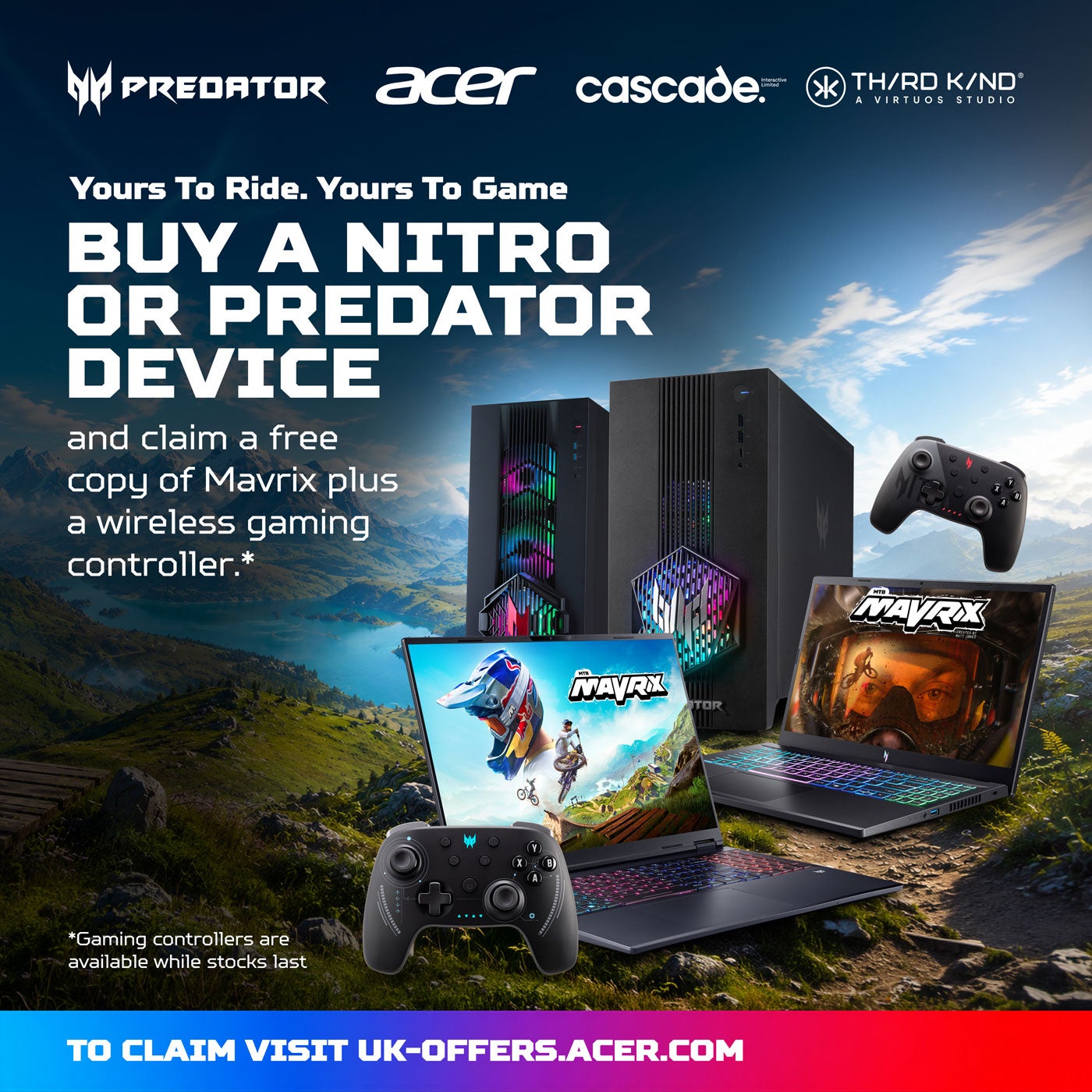 Buy a Nitro or Predator Device and Claim a Free Mavrix Plus Controller