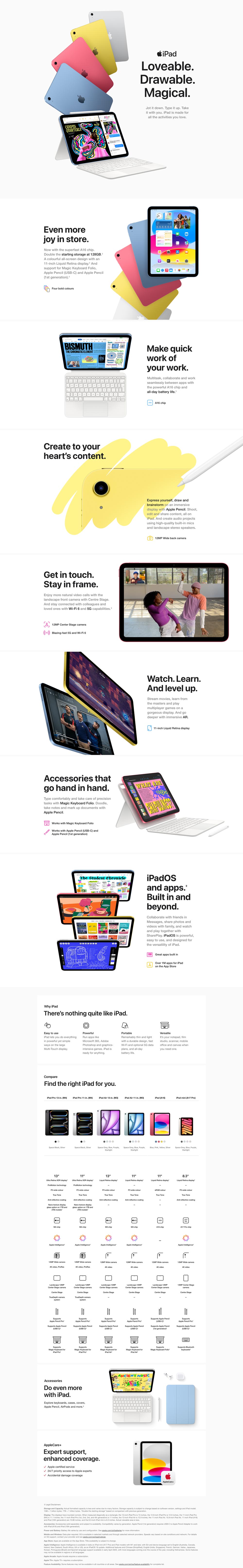 Apple iPad A16 5G. learn more