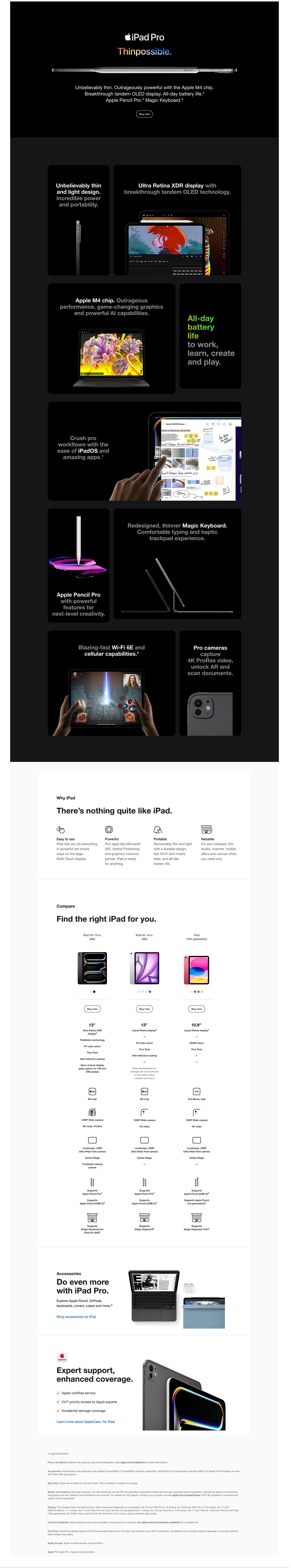 Apple iPad Pro. Learn More