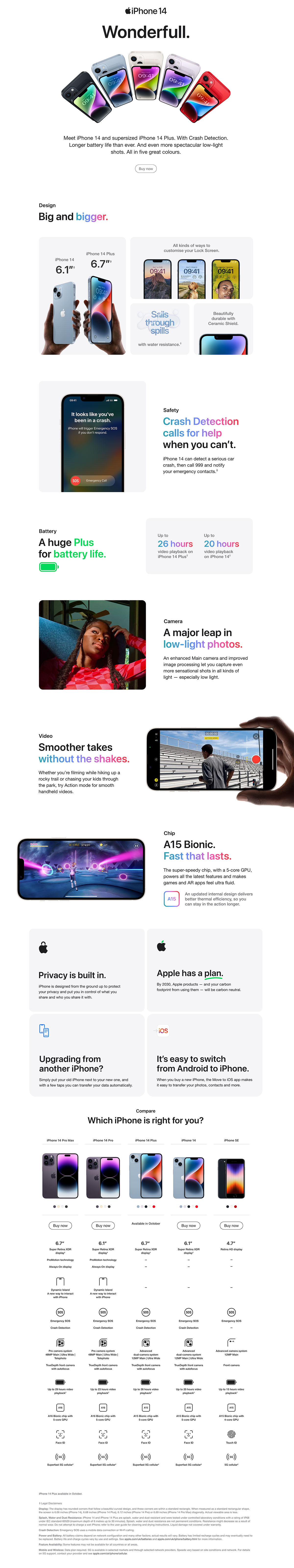 Apple iPhone 14. Learn More