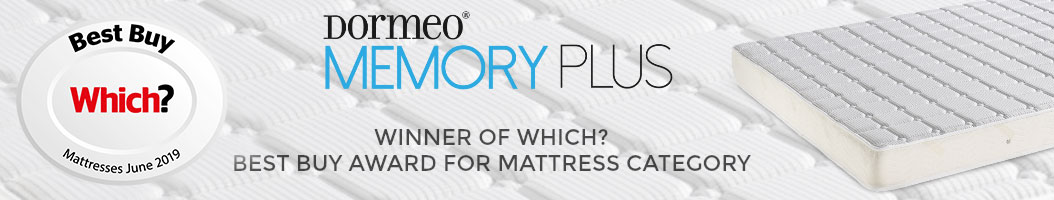 Dormeo Memory Plus Winner of Which? best buy award for mattress category