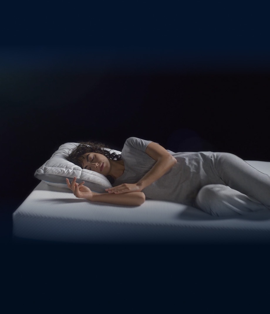 Simba Hero Image of a Woman Sleeping On Simba Mattress