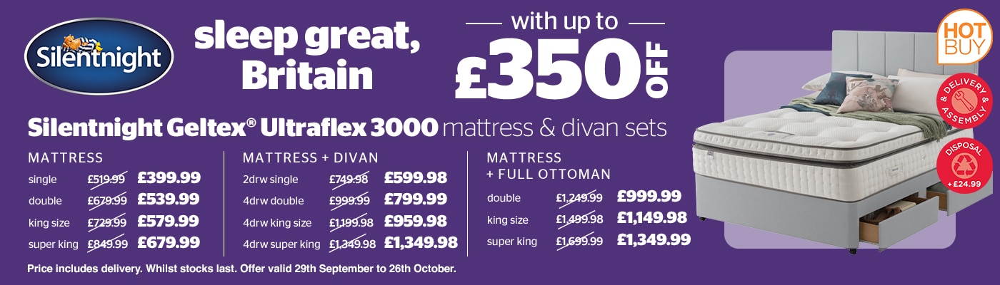 Silentnight Geltex Ultraflex 3000 Mattresses & Bedroom