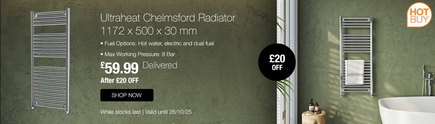 Ultraheat Chelmsford Radiator 1172 x 500 x 30 mm