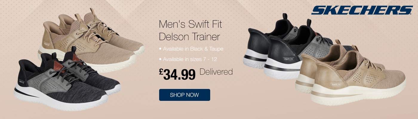 Skechers Mens Swift Fit Delson Trainer