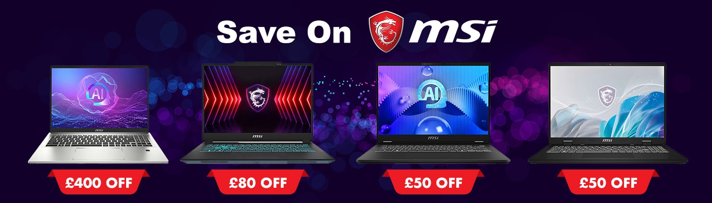 Save on MSI Laptops