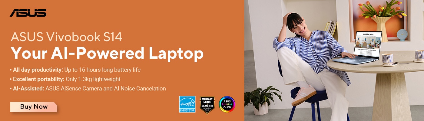 ASUS Vivobook S14 Your Al-Powered Laptop