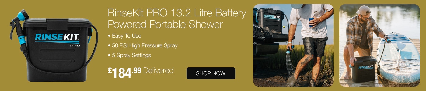 RinseKit PRO Battery Powered Portable Shower