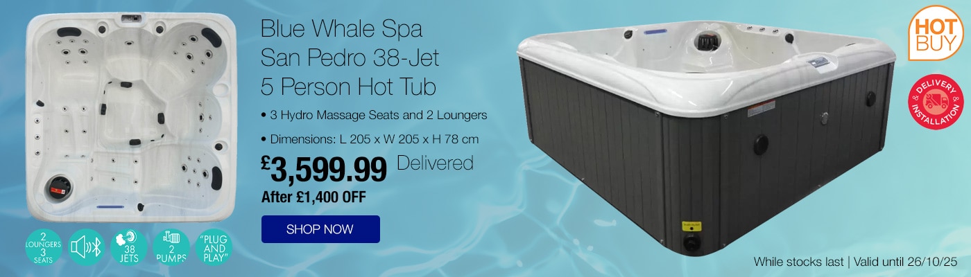 Blue Whale Spa San Pedro 38-Jet 5 Person Hot Tub