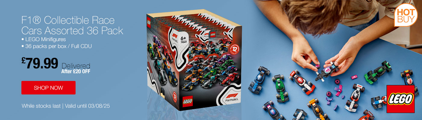 LEGO F1® Collectible Race Cars Assorted 36 Pack
