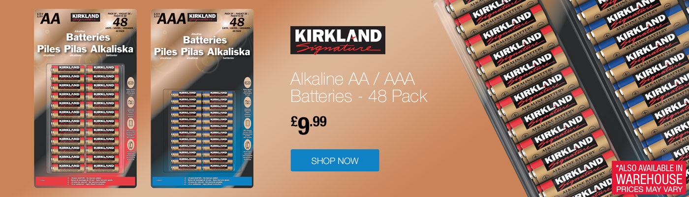 Kirkland Signature Alkaline Batteries