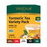 Vahdam Turmeric Tea Variety, 100 Pack images