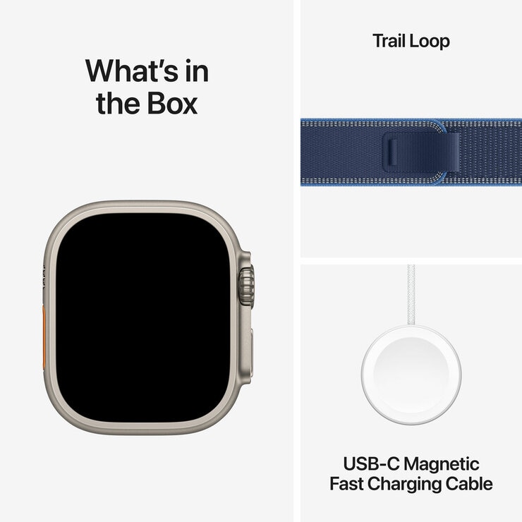 Buy Apple Watch Ultra 3 GPS + Cellular, 49mm Titanium Case with Bright Blue Trail Loop at costco.co.uk