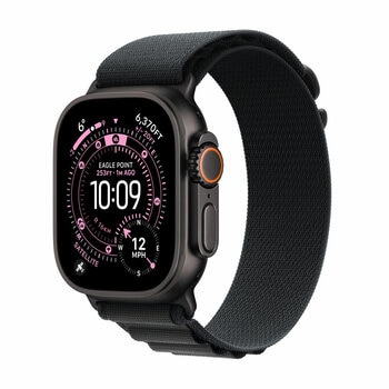 Apple Watch Ultra 3 GPS + Cellular, 49mm Titanium Case with Black Alpine Loop