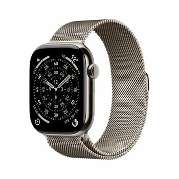 Apple Watch Series 11 GPS + Cellular, 42mm Titanium Case with Milanese Loop