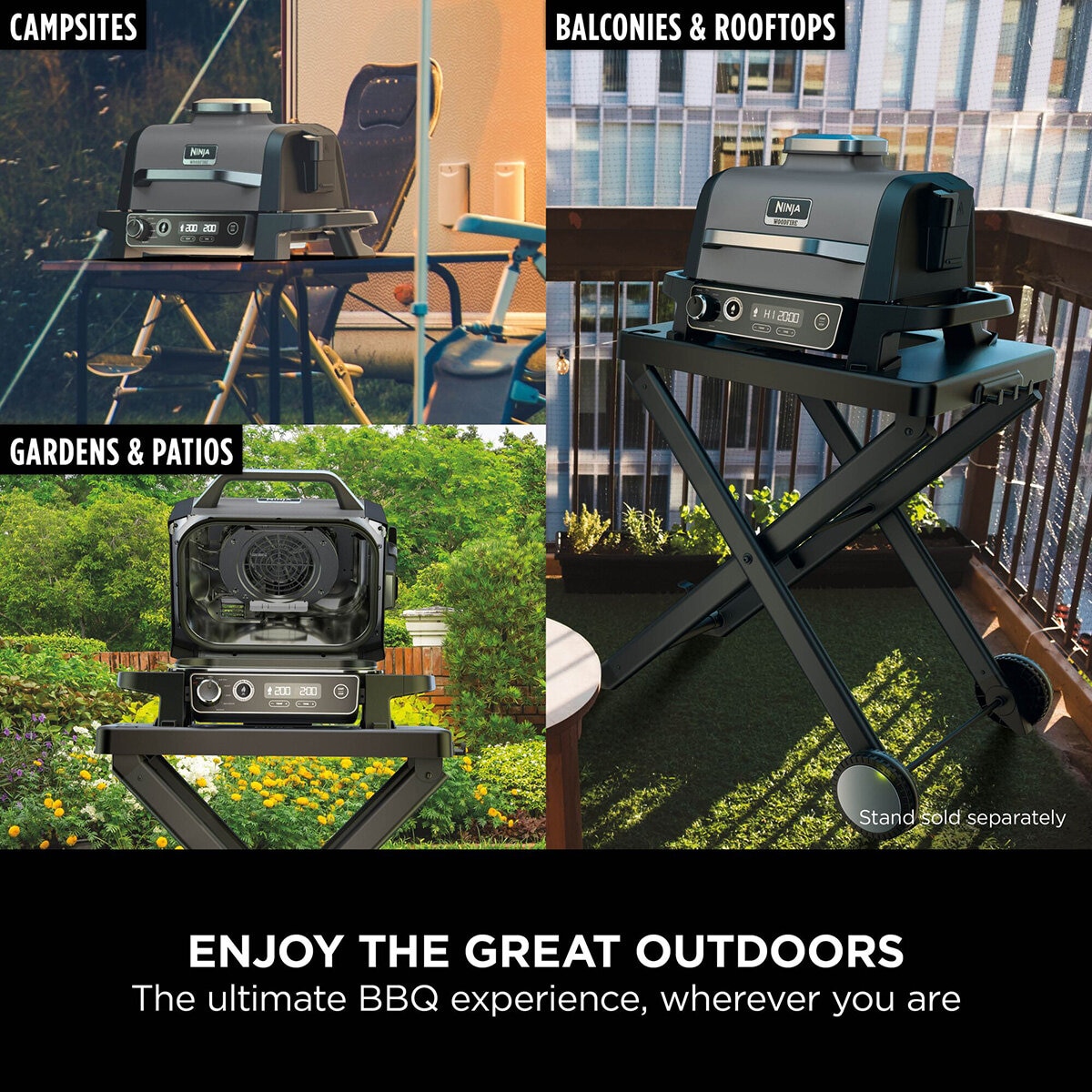 Lifestyle image of grill being used at campsites, balconies, gardensimages Lifestyle image of grill being used at campsites, balconies, gardensimages
