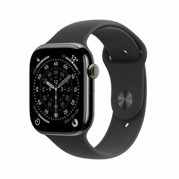 Apple Watch Series 11 GPS + Cellular, 46mm Titanium Case with Sport Band - M/L