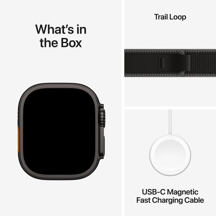 Buy Apple Watch Ultra 3 GPS + Cellular, 49mm Titanium Case with Black Charcoal Trail Loop at costco.co.uk