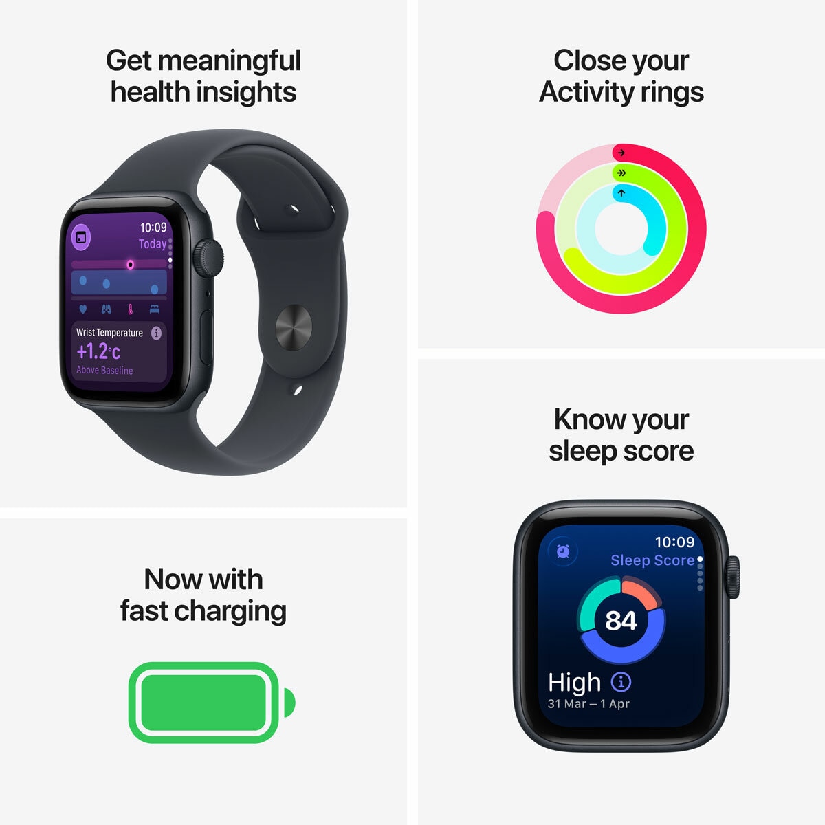 Buy Apple Watch SE 3 GPS, 44mm Aluminium Case with Sport Band M/L at costco.co.uk