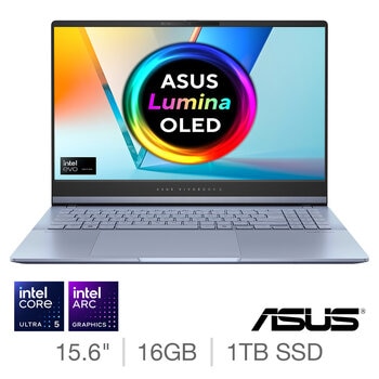 ASUS Vivobook S, Intel Core Ultra 5, 16GB RAM, 1TB SSD, 15.6 Inch OLED Laptop, S5506MA-MA006W