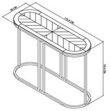 Bentley Designs Rio Weathered Ash Console Table