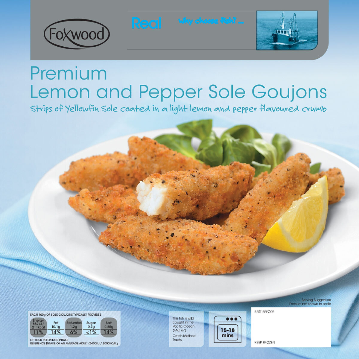 Lemon and Pepper Sole Goujons packimages
