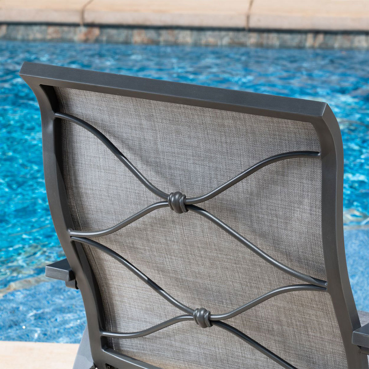 SunVilla Santa Fe 5 Piece Sling Dining Patio Set + Cover Costco UK