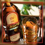 Lifestyle image of E&J brandy with cocktail and bottle images
