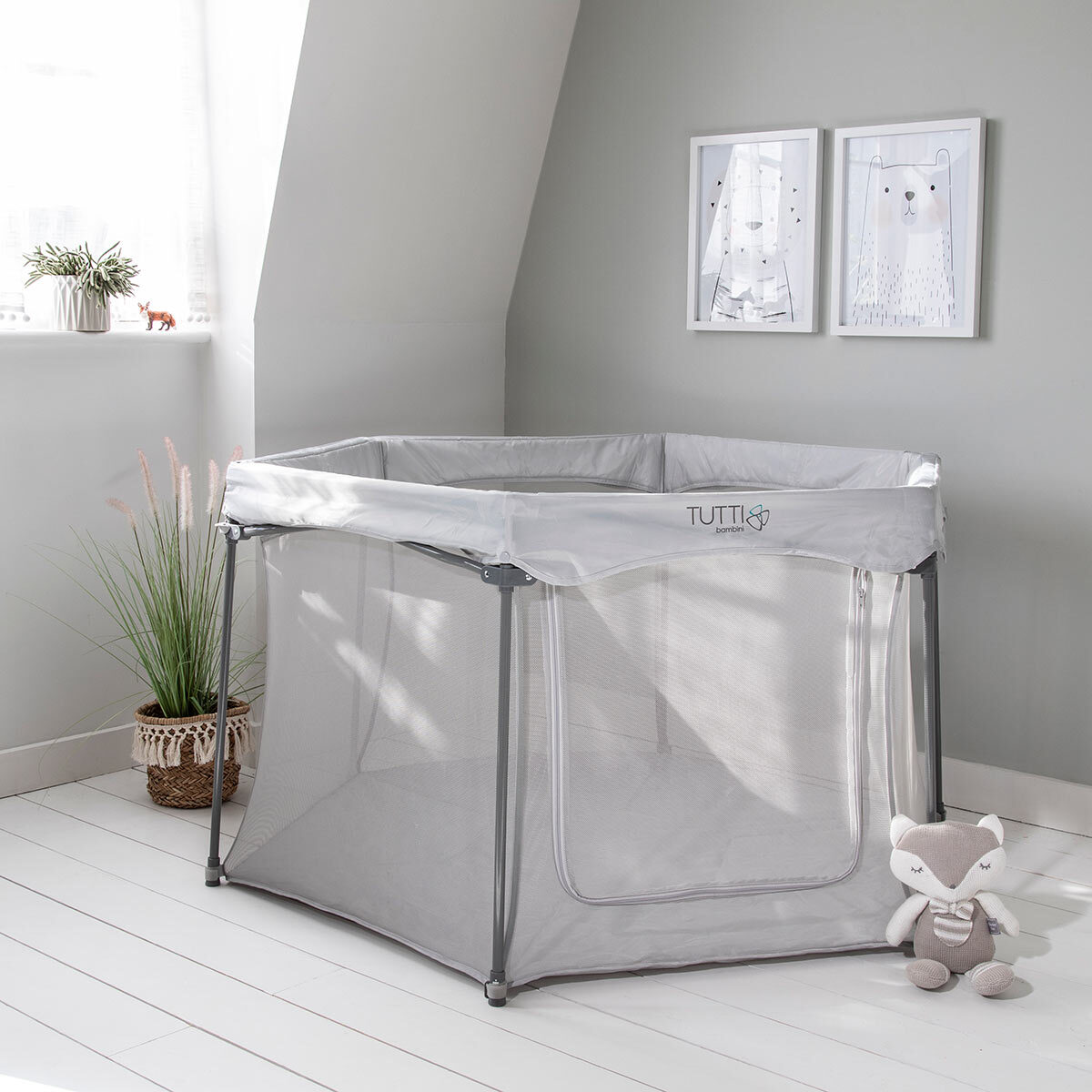 Tutti Bambini Hexa Playpen Grey images