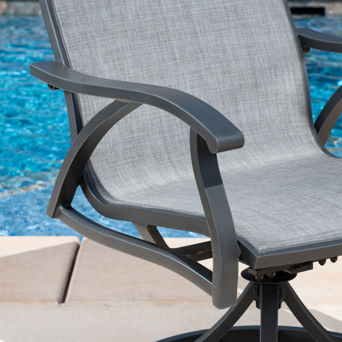 SunVilla Santa Fe 5 Piece Sling Dining Patio Set + Cover Costco UK