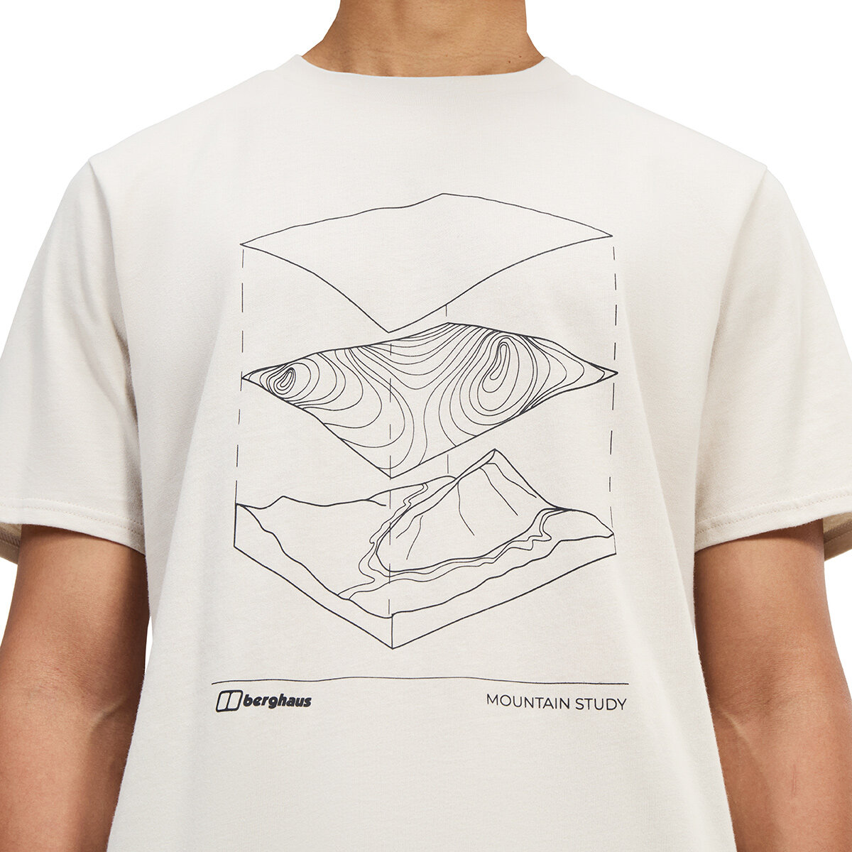 Berghaus Men's Logo Tee in Stone