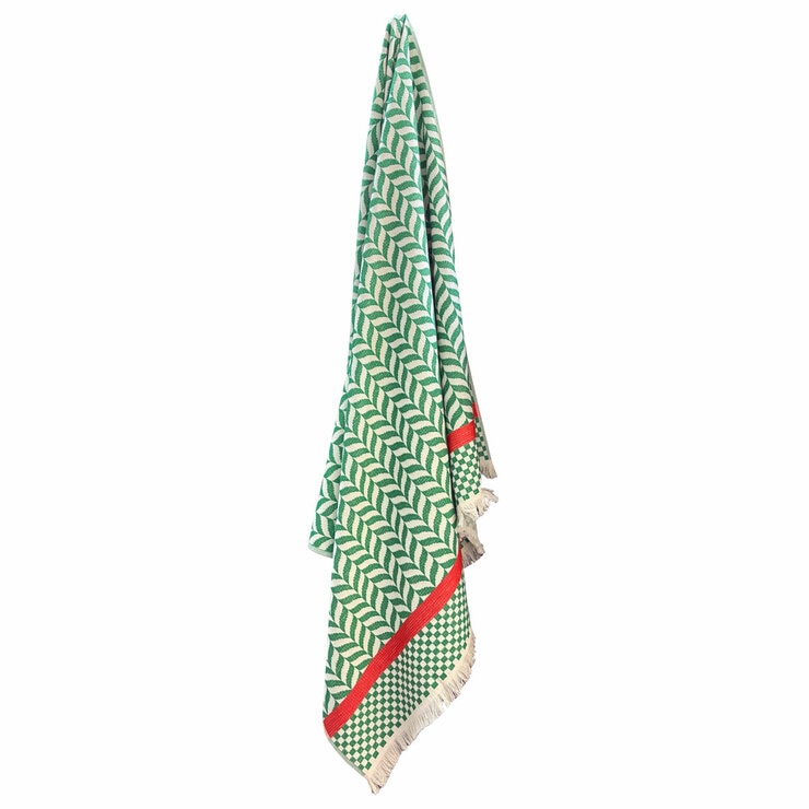 Made in Portugal 100% Cotton Green Beach Towel Made in Portugal 100% Cotton Green Beach Towel