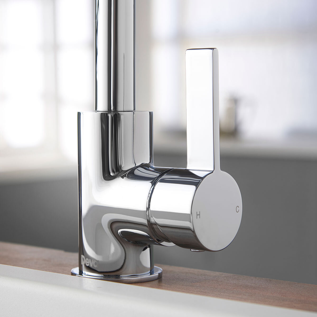 Deva Ashworth Kitchen Sink Mixer Tap In Chrome, Model ASH104