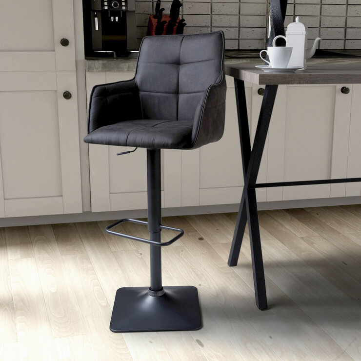 Orion Light Grey Fabric Bar Stool 2 pack Orion Light Grey Fabric Bar Stool 2 pack