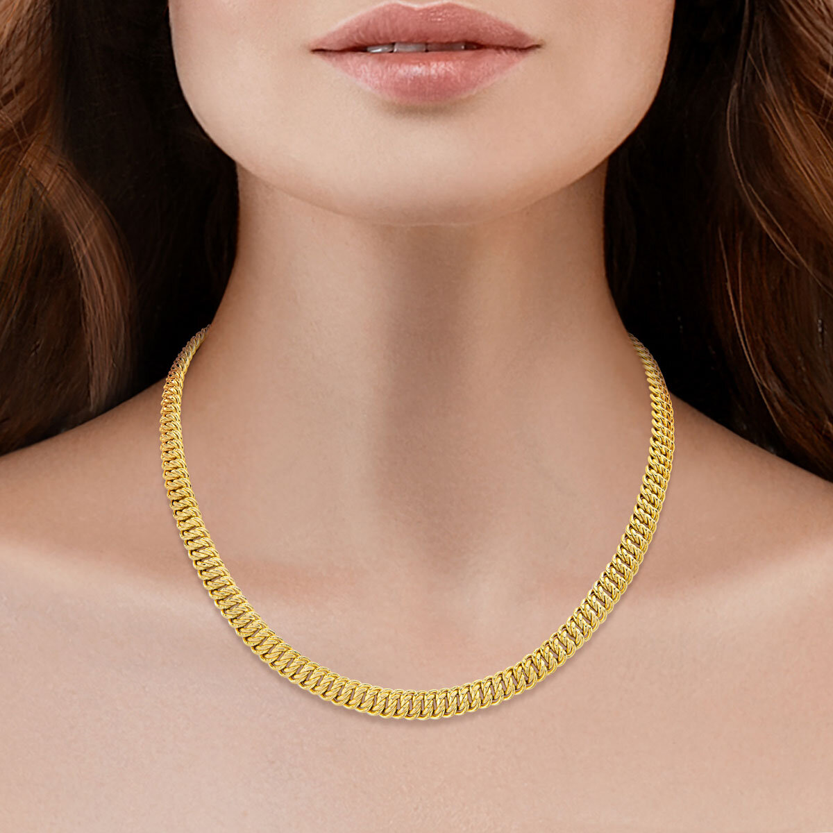 14ct Yellow Gold Infinity Link Necklace