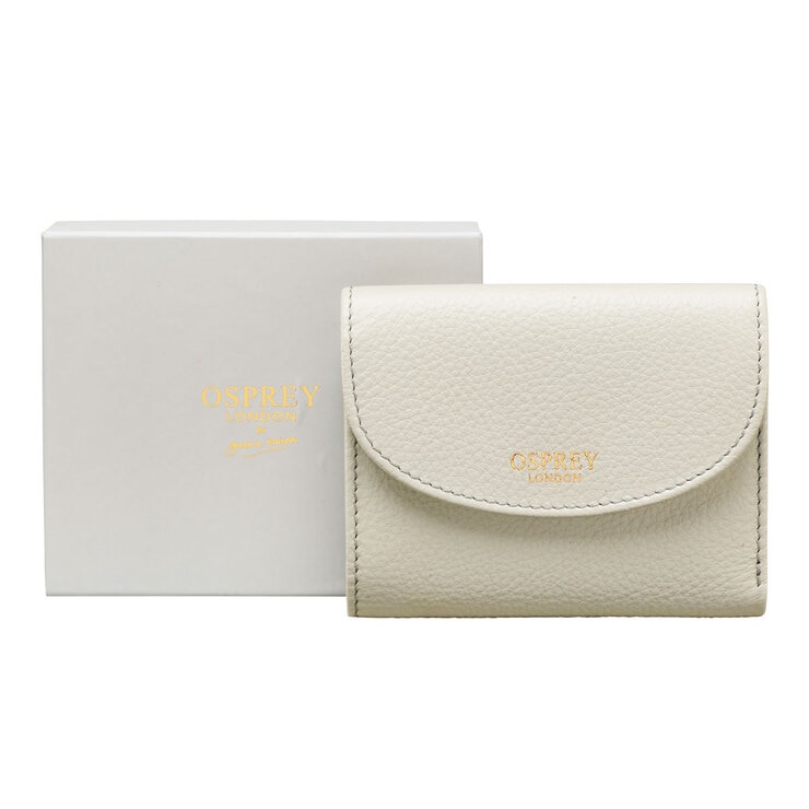 Osprey London Tilly Grainy Hide Leather Women's Purse, Natural with Gift Box Osprey London Tilly Grainy Hide Leather Women's Purse, Natural with Gift Box
